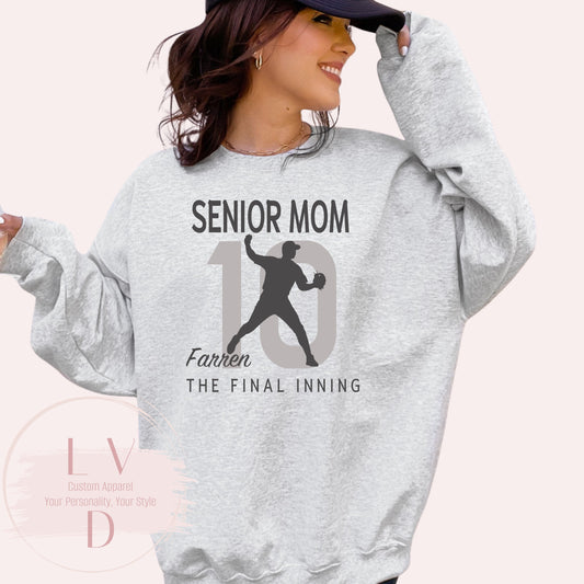 SEP Baseball Senior Mom Crewneck | The Final Inning
