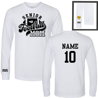 Senior Football Mom / Dad Long Sleeve T-Shirt (2025)