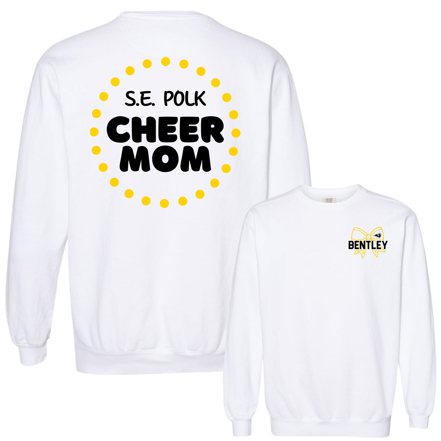SEP Cheer Mom Puff Lettering Crewneck