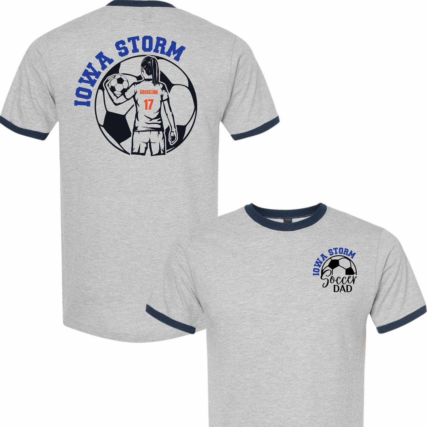 Iowa Storm Soccer Dad T-Shirt (girl)