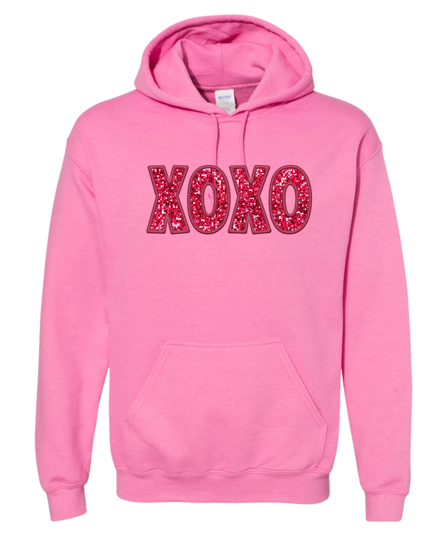 Glitter XOXO Adult Hoodie