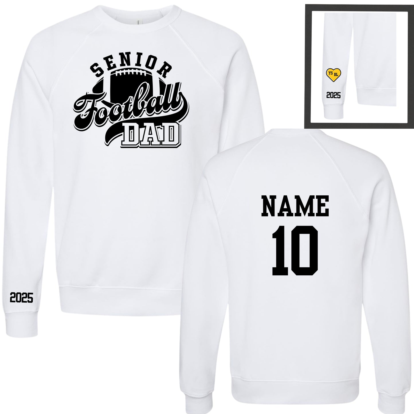 Senior Football Mom / Dad Crewneck (2025)