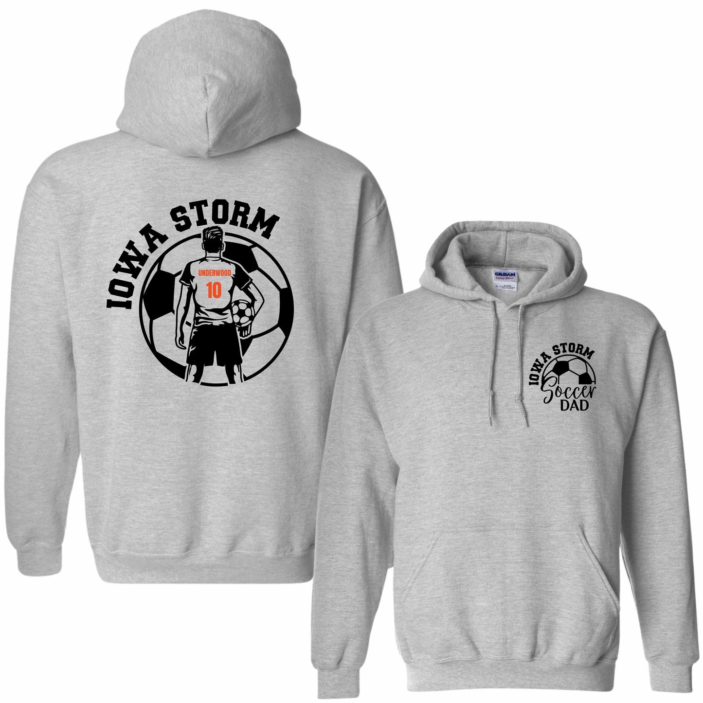 Iowa Storm Soccer Dad Hoodie (Boy)