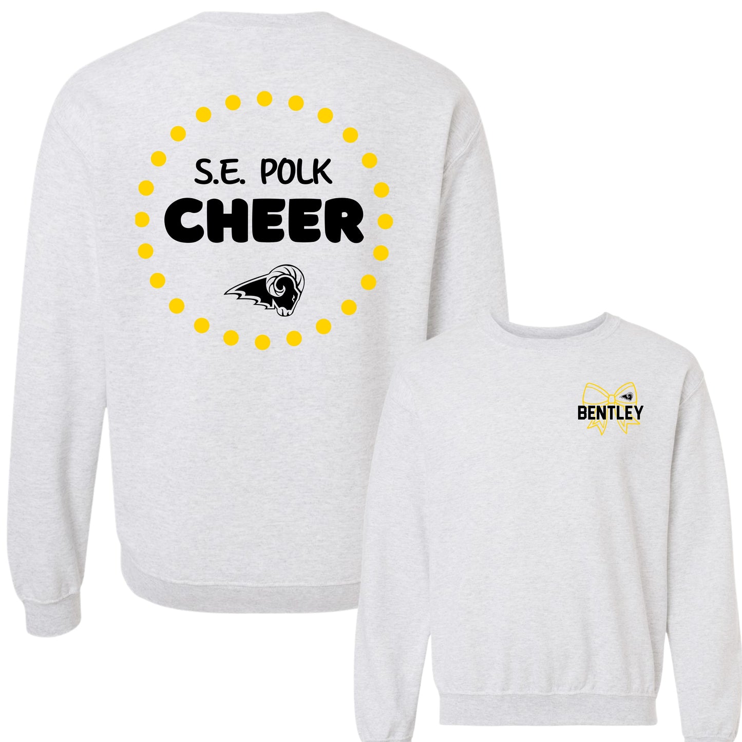 SEP Cheer Puff Lettering Crewneck (Ram Logo)