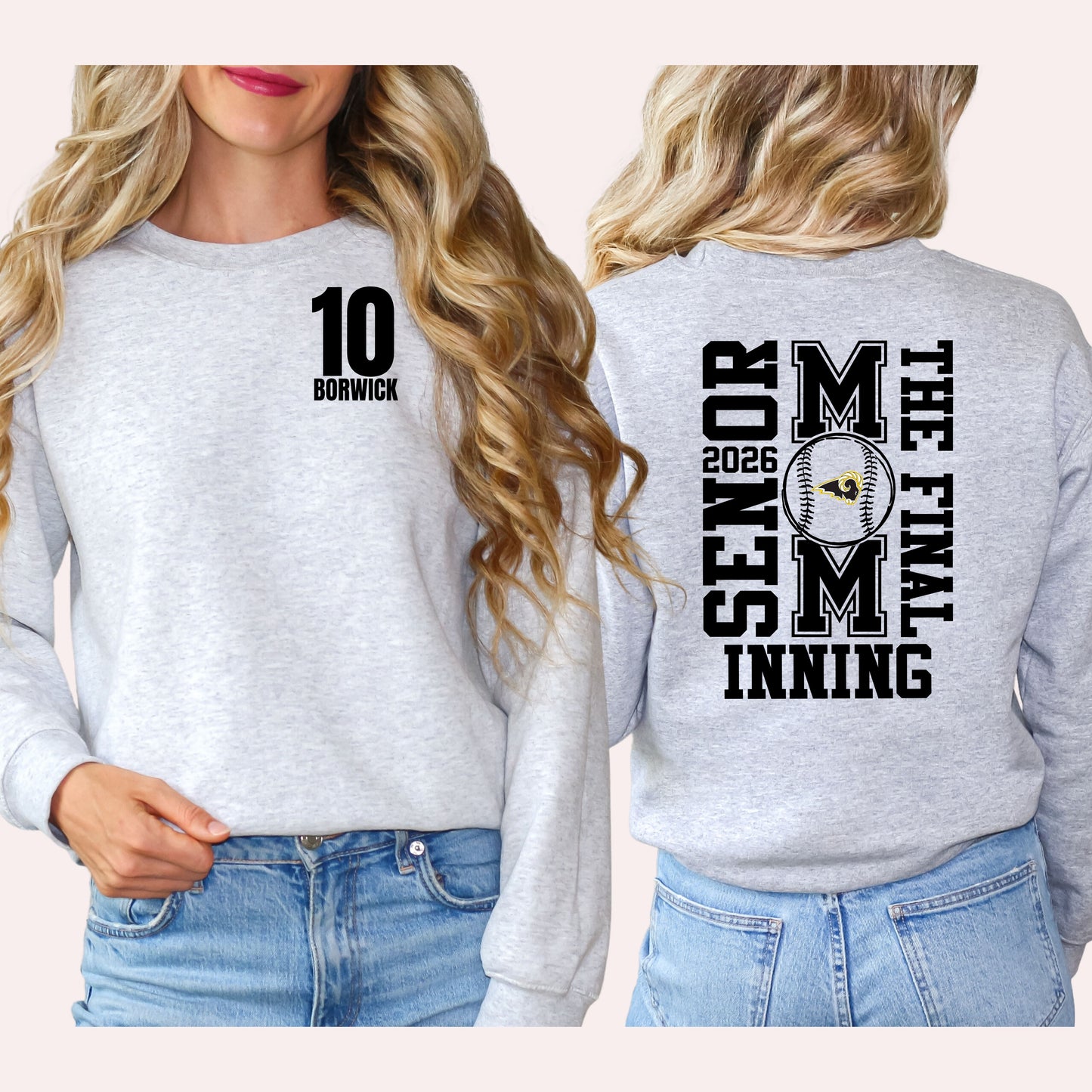 SEP Baseball Senior Mom Hoodie / Crewneck 5