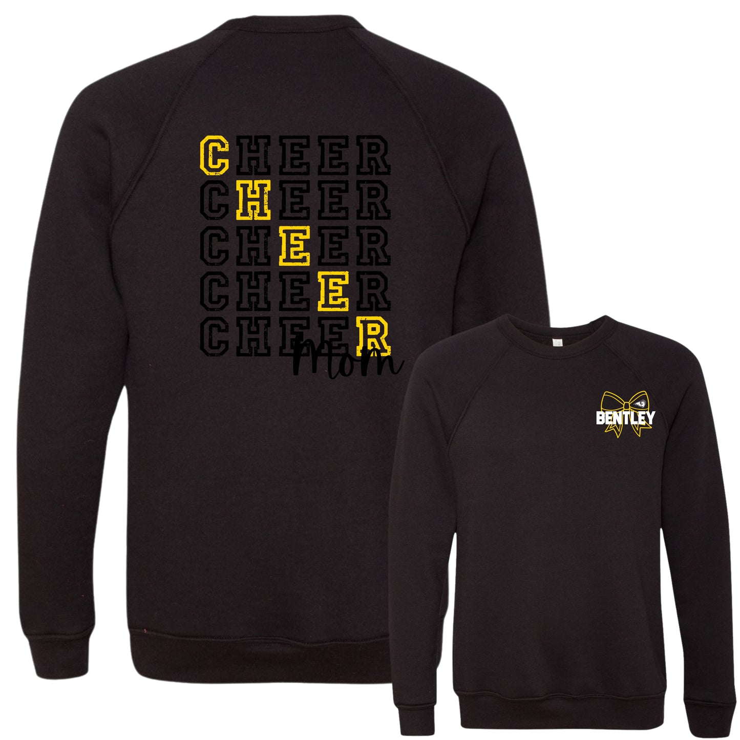 SEP Distressed Cheer Mom Crewneck | Comfort Colors