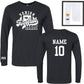 Senior Football Mom / Dad Long Sleeve T-Shirt - Black (2025)