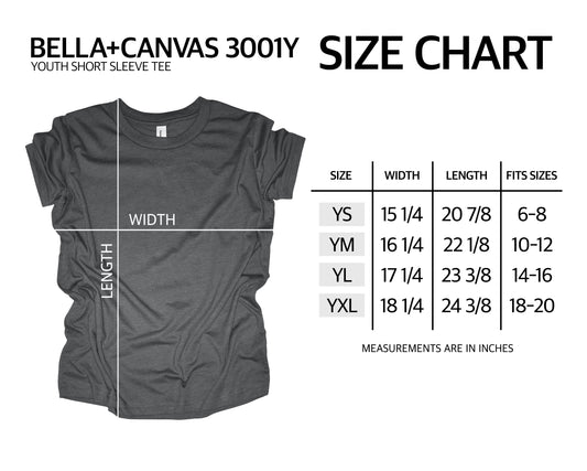 Youth Size Charts