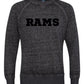 RAMS Adult burnout fleece Crewneck