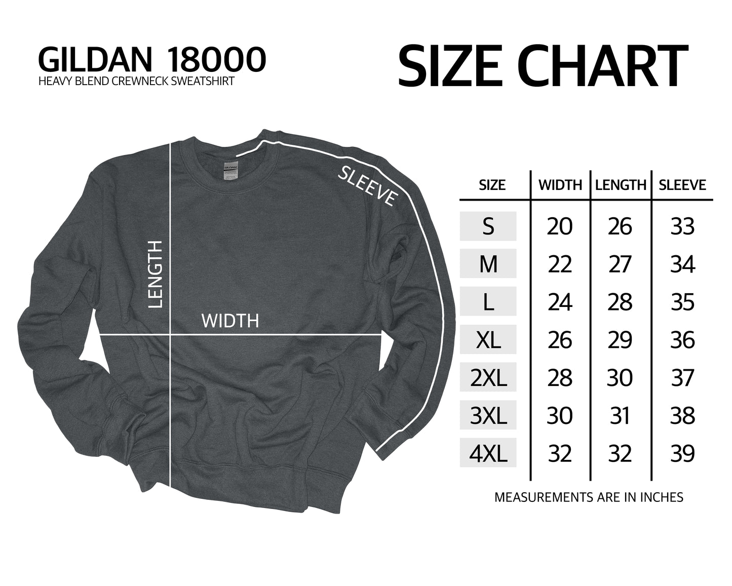 Adult Size Charts
