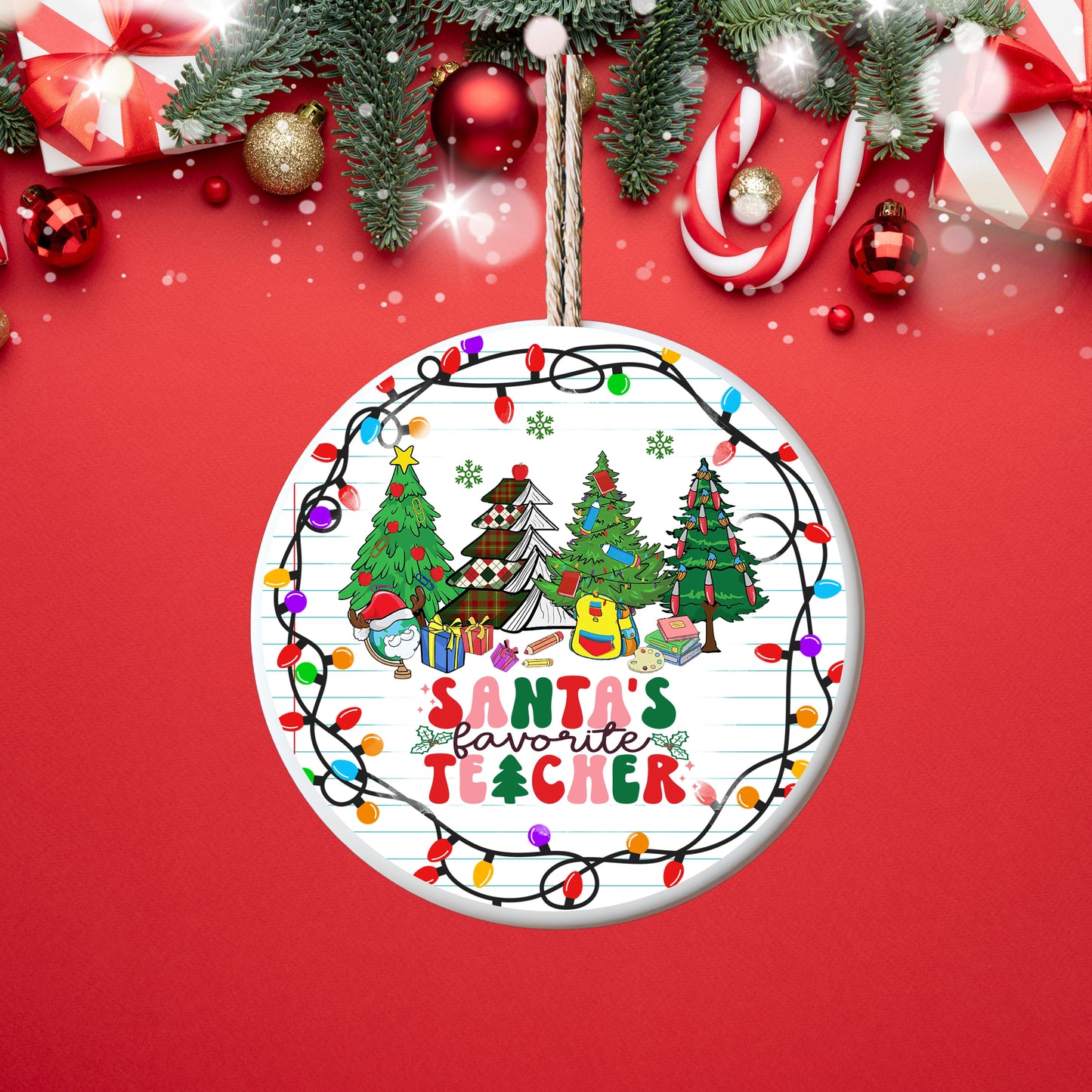 SEP RAMS 2025 Holiday Teacher Ornament