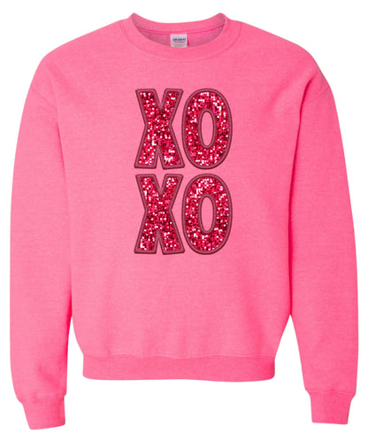 Stacked "XOXO" Crewneck