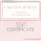 Lakeview Designs Gift Certificate
